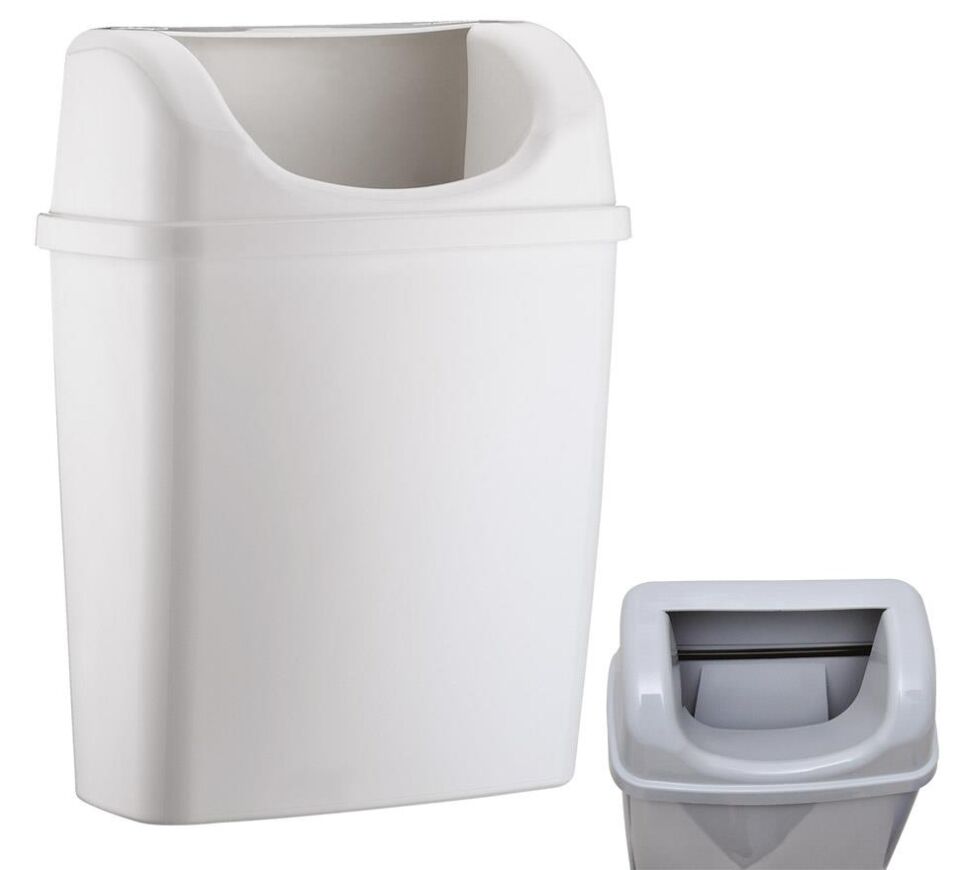 Rulopak Duvara Monte Çöp Kovası 6 Litre Beyaz