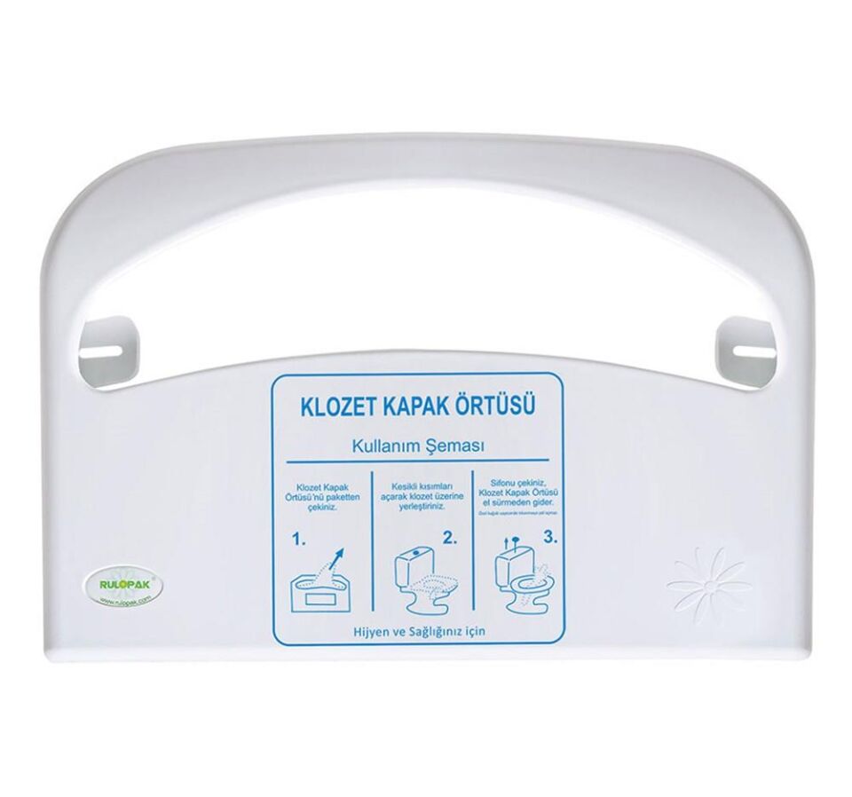 Rulopak Klozet Kapak Örtüsü Dispenseri Beyaz