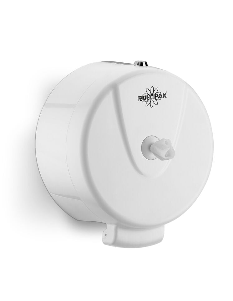 Rulopak Yeni Mini Cimri İçten Çekmeli Tuvalet Kağıdı Dispenseri Beyaz