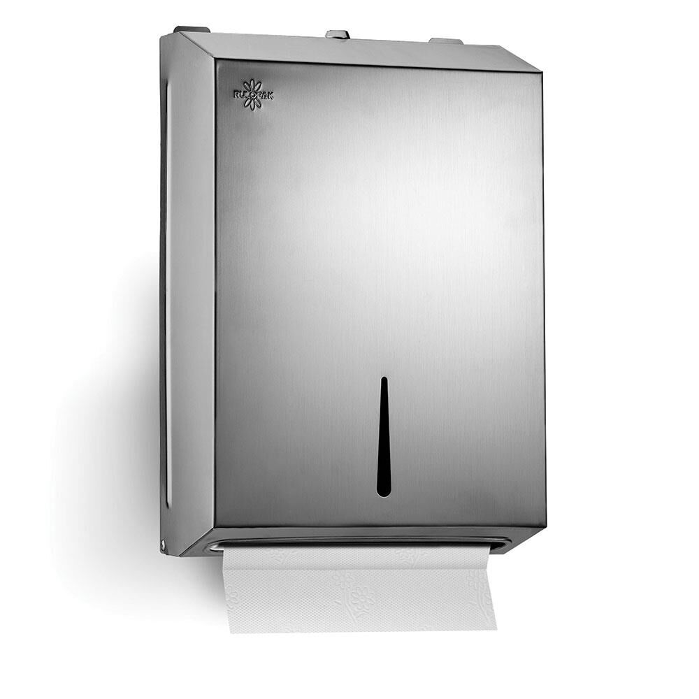 Rulopak Paslanmaz Z Katlama Kağıt Havlu Dispenseri 400'Lü