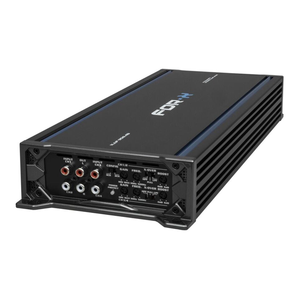 FOR-X XAP-350.4D Dijital 4 Kanal Oto Amfisi - Köprülenebilir Power Amfi