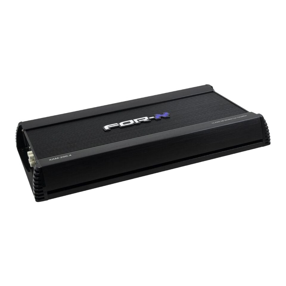 For-X XAM-200.4 4 Kanal Oto Amfi - Köprülenebilir Yüksek Güçlü Amfi