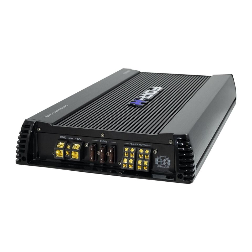 For-X XAM-200.4 4 Kanal Oto Amfi - Köprülenebilir Yüksek Güçlü Amfi