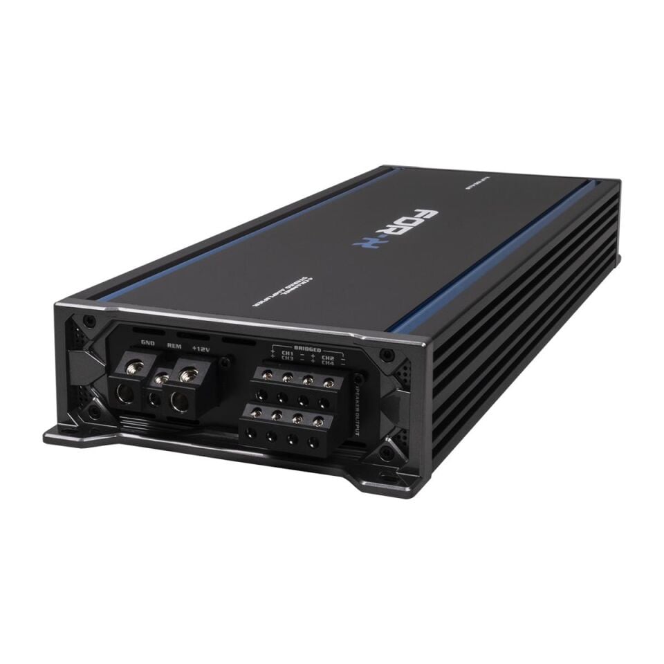 FOR-X XAP-100.4AB 4 Kanal Oto Amfi - Bas Kontrollü Stereo Amfisi