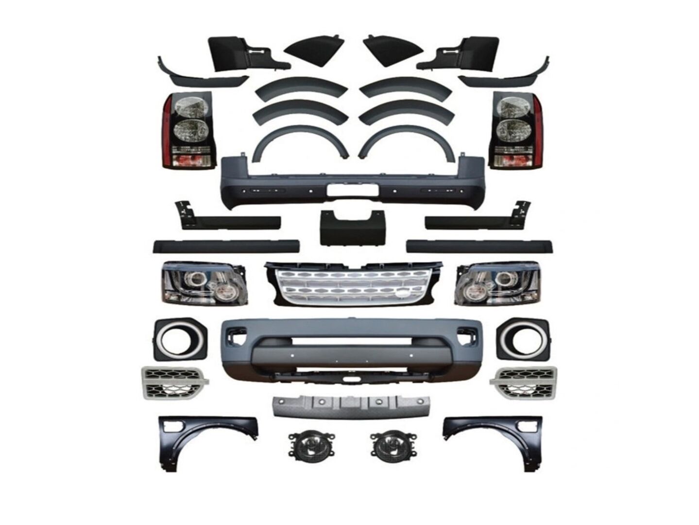 DISCOVERY 3  IÇIN DISOVERY 4 DÖNÜSÜM BODY KIT ( FACELIFT) (2005-2009)