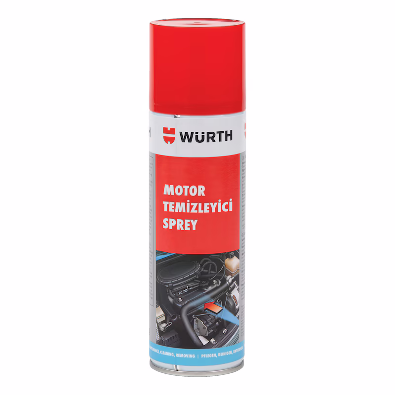 Würth Motor Temizleyici Sprey Hızlı Şeffaf 500ml