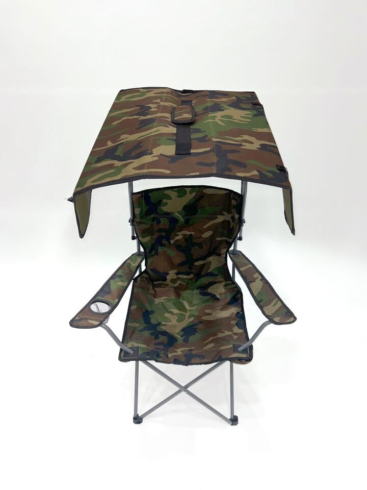 Tenteli Katlanır Taşınabilir Plaj Kamp Sandalyesi