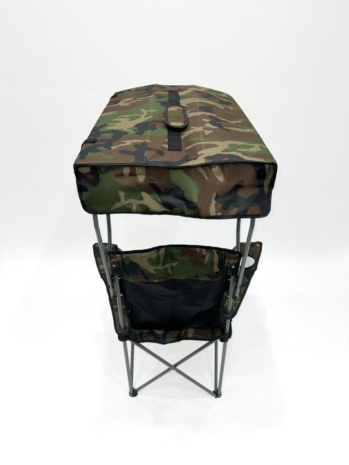 Tenteli Katlanır Taşınabilir Plaj Kamp Sandalyesi