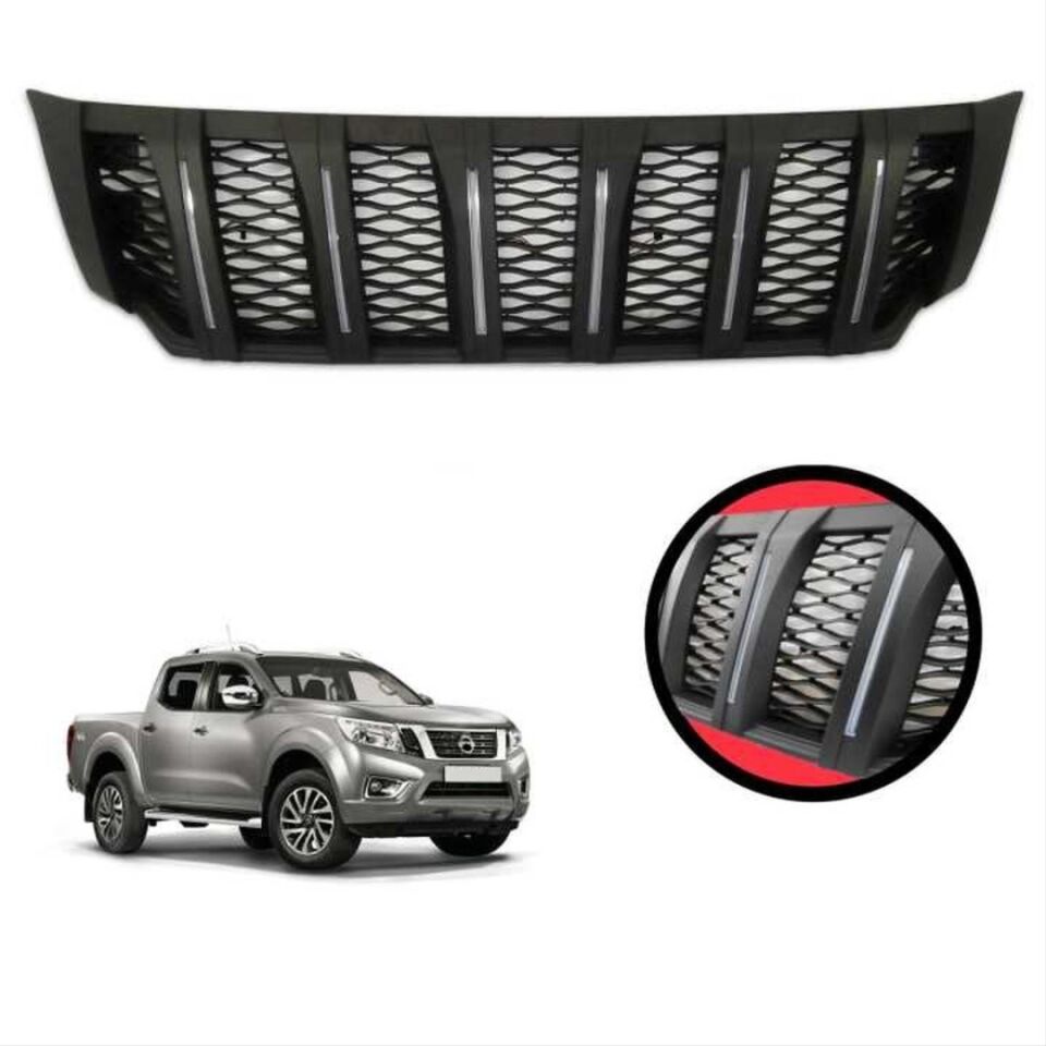 NAVARA NP300 (2015-2020) IÇIN UYUMLU  LEDLI PANJUR- SIYAH