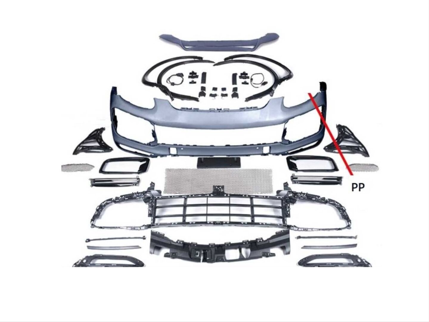 CAYENNE 2011-2014 IÇIN UYUMLU FACELIFT 2020+  YÜKSELTME 9Y0 TURBO  BODY KIT