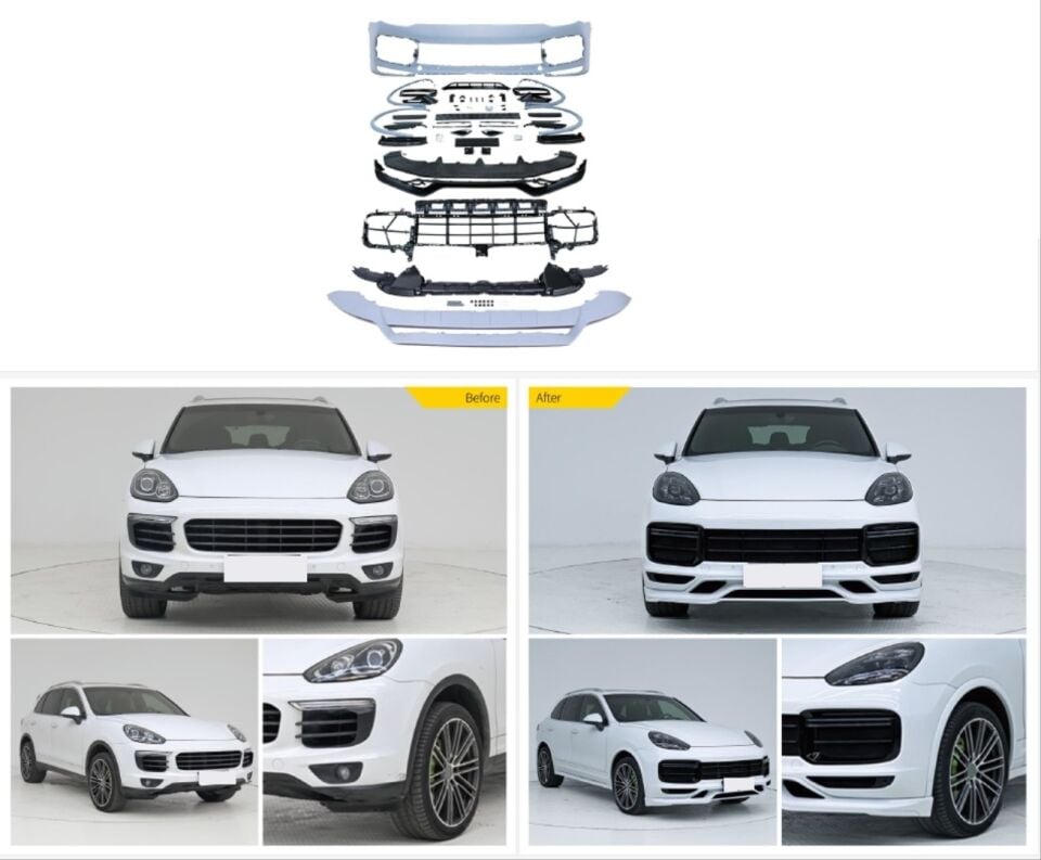 CAYENNE 2014-2017 UYUMLU FACELIFT 2020+ YÜKSELTME  9Y0.1 TURBO + TKT  BODY KIT
