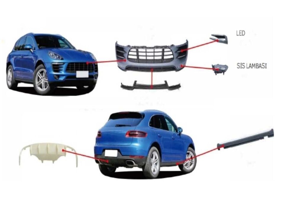 MACAN 2014-2017 IÇIN UYUMLU TECH-A BODY KIT
