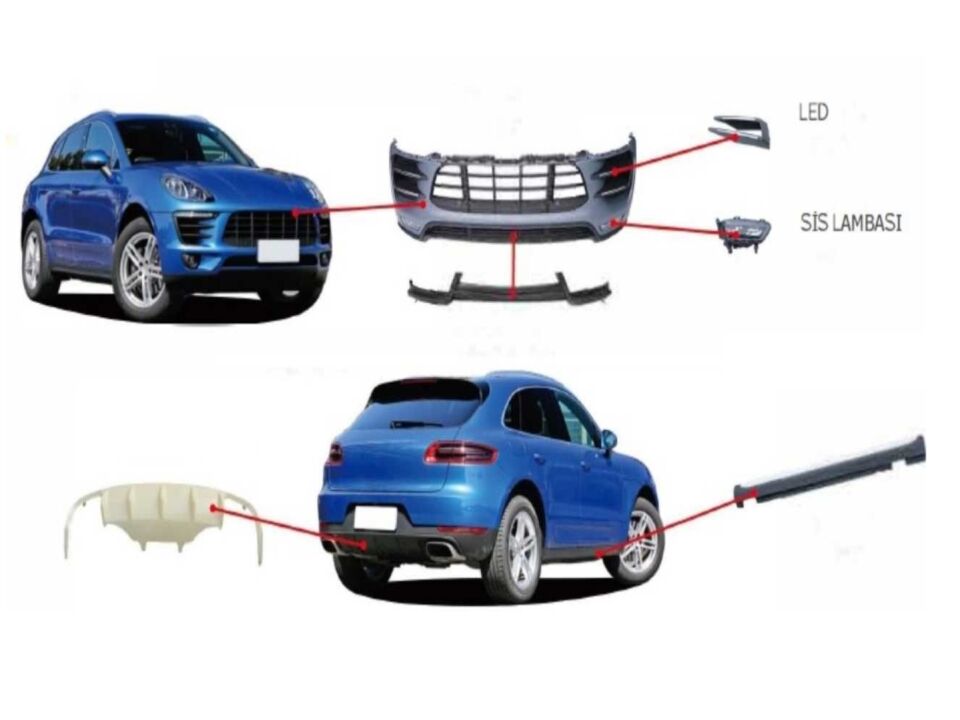 MACAN 2014-2017 IÇIN UYUMLU TECH-A BODY KIT