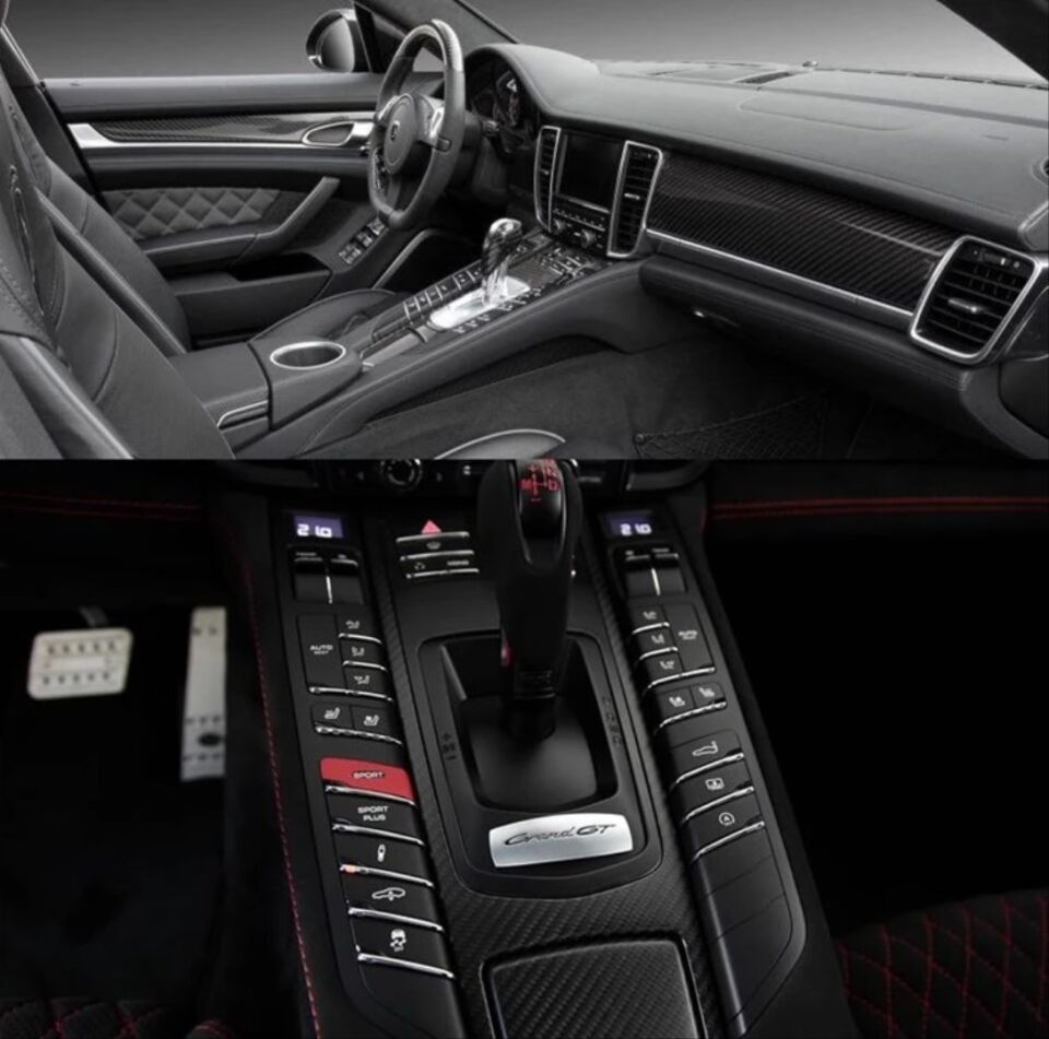 PANAMERA 2011-2016 IÇIN UYUMLU KARBON  FIBER KAPLAMA SETI