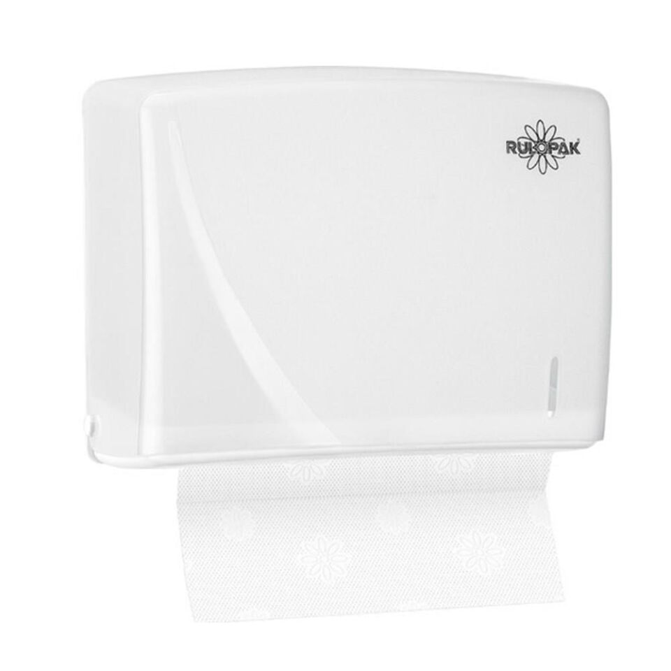 Rulopak Modern C-V Katlama Kağıt Havlu Dispenseri 200'Lü Beyaz