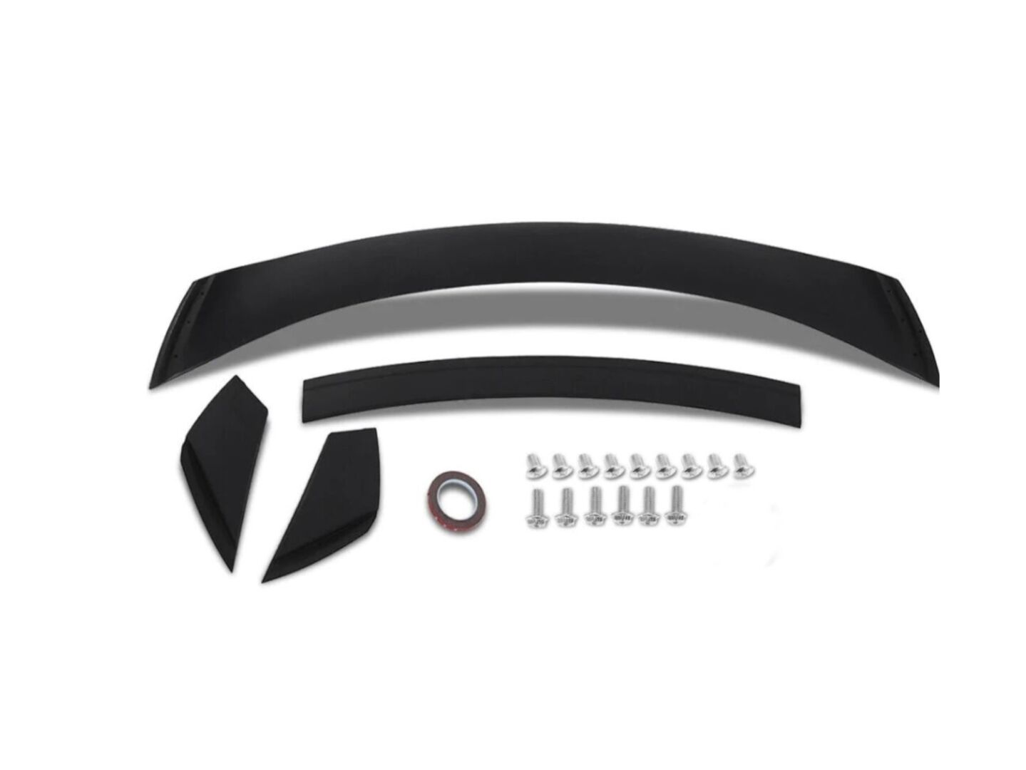 MUSTANG IÇIN UYUMLU 2015-2020 GT SPOILER PIANO BLACK  (4 PARÇA)
