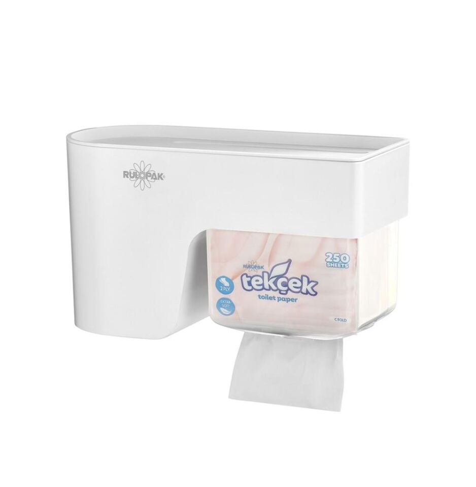 Rulopak Multitask Tuvalet Kağıdı Dispenseri Beyaz