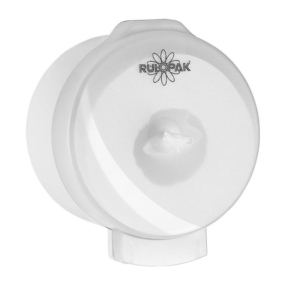 Rulopak Modern Mini Cimri Tuvalet Kağıdı Dispenseri (T. Beyaz)