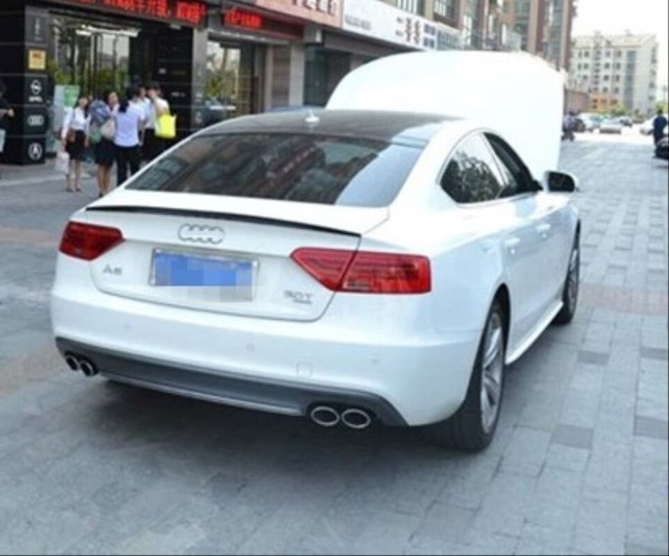 A5 2009-2016  IÇIN UYUMLU SPOILER  - PIANO BLACK (PARLAK SIYAH)