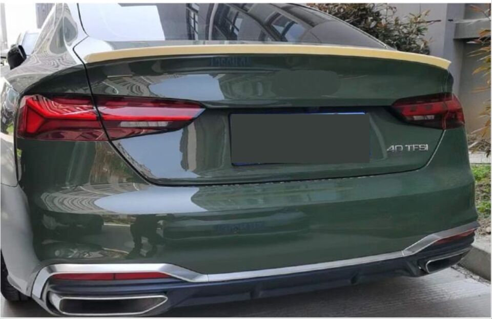 A5 2017+ SPORTBACK/COUPE IÇIN UYUMLU SPOILER - PIANO BLACK (PARLAK SIYAH)