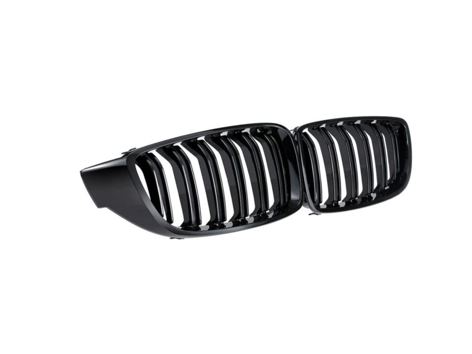 4 SERISI F32 2013-2019 IÇIN UYUMLU M4 PANJUR (CIFT CIZGI BÖBREK) PIANO BLACK