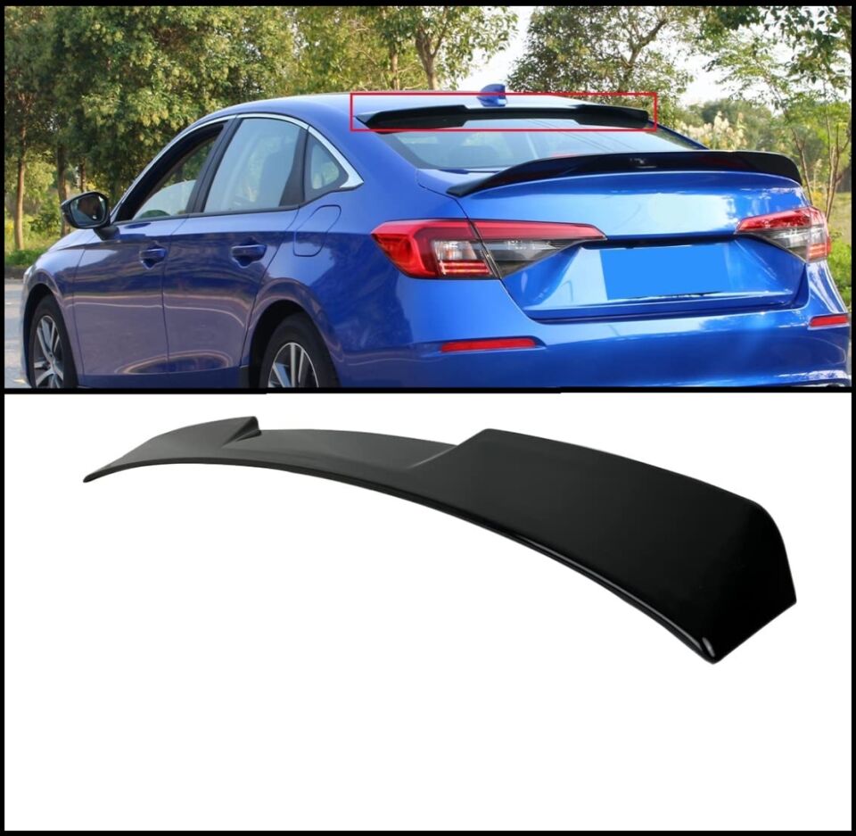 2022 CIVIC CAM ÜSTÜ IÇIN RS SPOILER - PIANO BLACK