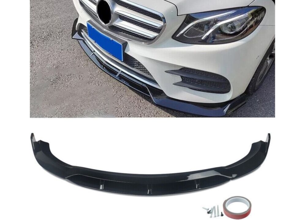 W213(2016-2019) E SERISI IÇIN ÖN LIP - PIANO BLACK (PARLAK SIYAH)