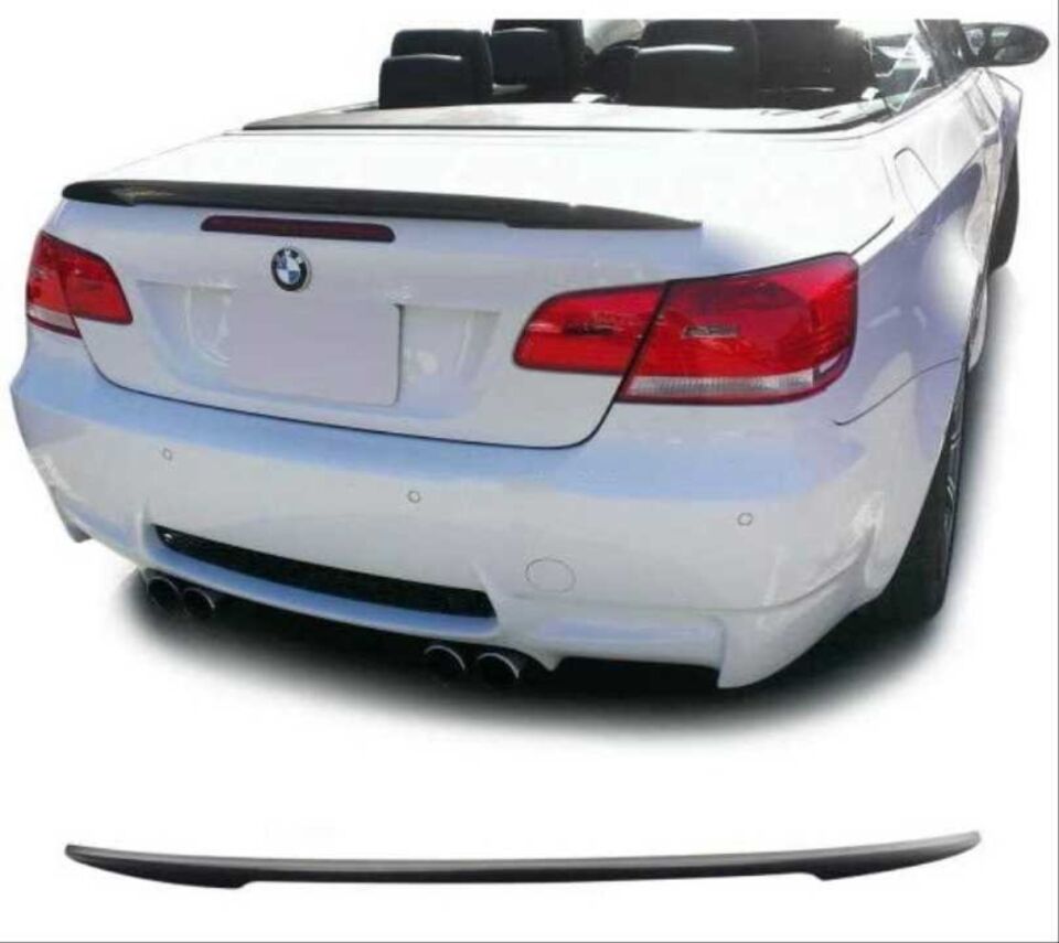 3 SERISI E93 IÇIN UYUMLU SPOILER - PIANO BLACK (PARLAK SIYAH)