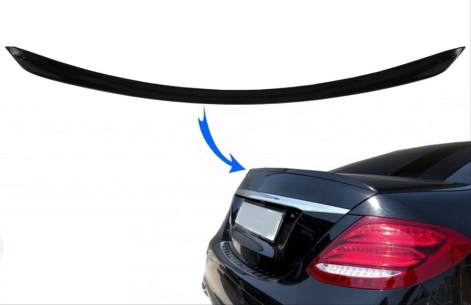 W213 2016-2019 E SERISI IÇIN UYUMLU E63 SPOILER PIANO BLACK