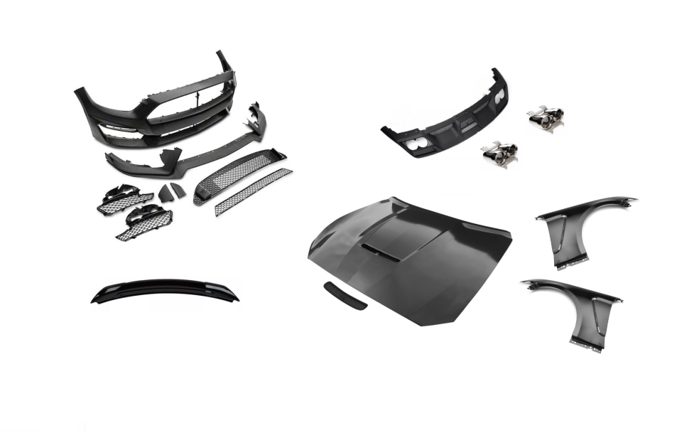 MUSTANG 2015-2017 GT350 FULL IÇINBODY KIT ( ÖN TAMPON + DİFÜZÖR + KAPUT + ÇAMURLUK +SPOILER)