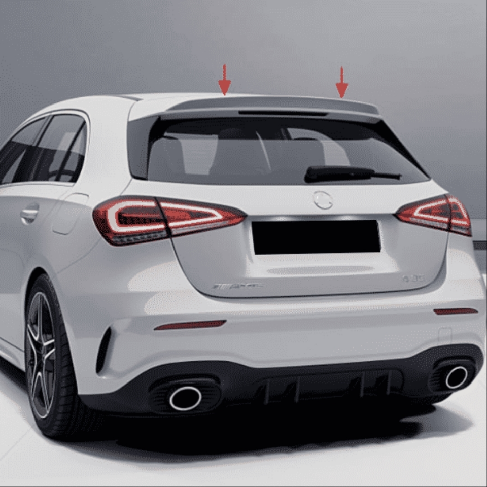 W177 A SERISI HB IÇIN UYUMLU  A35 SPOILER - PIANO BLACK (PARLAK SIYAH)