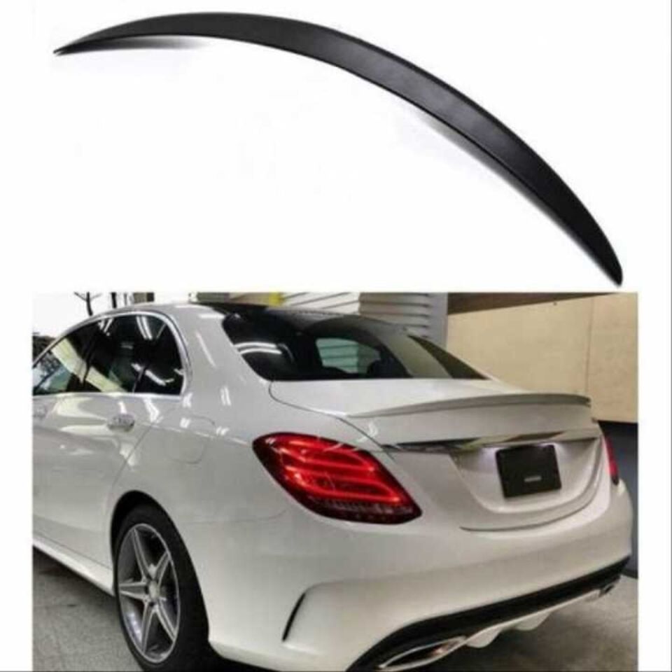 W205 2015-2021 C SERISI IÇIN UYUMLU AMG GORUNUM SPOILER - PIANO BLACK (PARLAK SIYAH)
