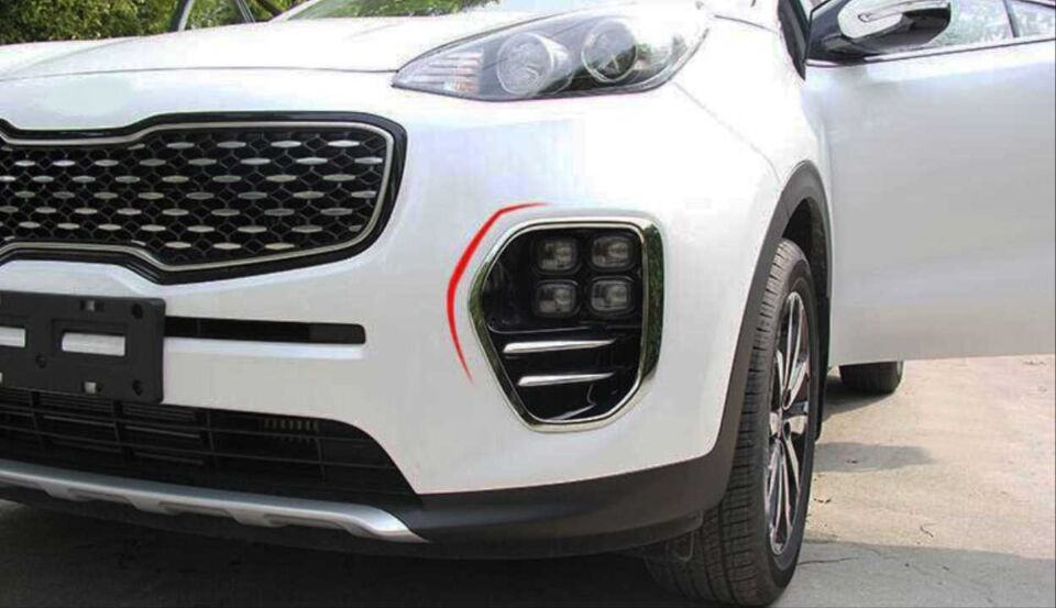 SPORTAGE 2016-2019 IÇIN UYUMLU ÖN SIS KAPLAMASI BÜYÜK MODEL NIKELAJ