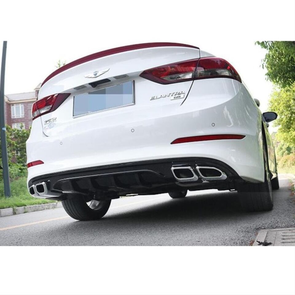 ELANTRA 2016-2019 IÇIN UYUMLU 4 EGZOZ PIANO BLACK DIFUZOR