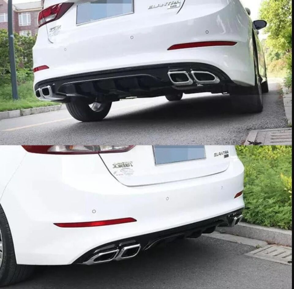 ELANTRA 2016-2019 IÇIN UYUMLU 4 EGZOZ PIANO BLACK DIFUZOR