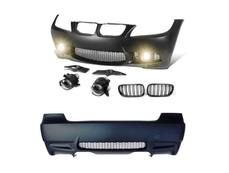 3 SERISI E90 2009-2011 IÇIN UYUMLU LCI M3 GÖRÜNÜM BODY KIT  ( ÖN-ARKA TAMPON - PANJUR - SIS LAMBAS)